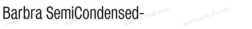 Barbra SemiCondensed字体转换